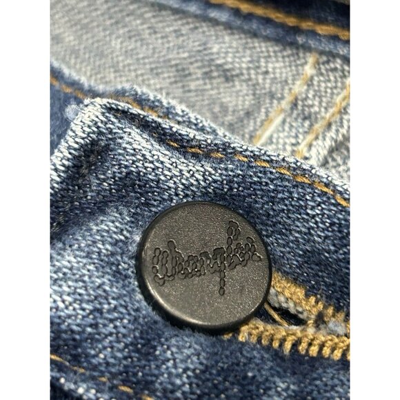 Wrangler 13 Original Flame Resistant Blue 100% Cotton Distressed Jeans (34X36) - Picture 13 of 13